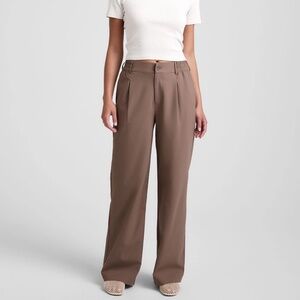 Beyond Yoga Khaki Status Wide Leg Trouser 31" Medium